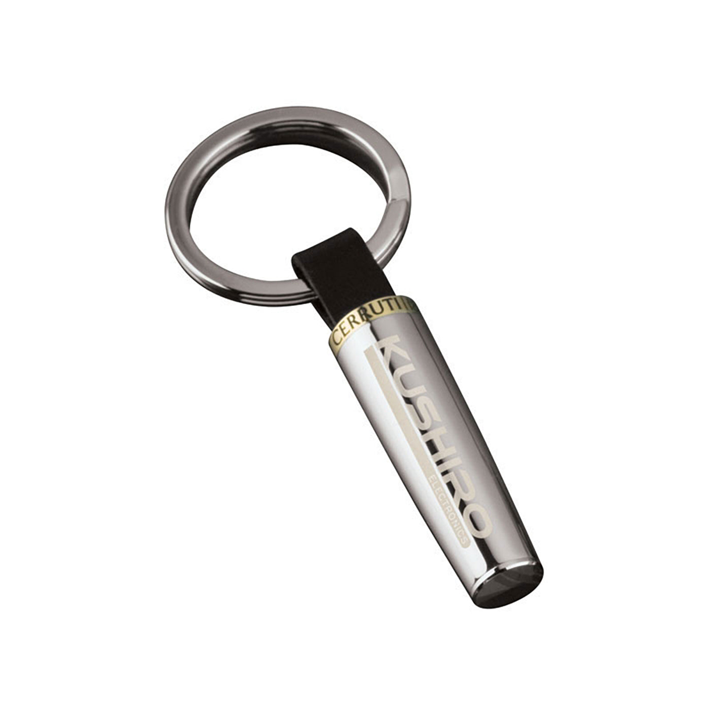 Chrome and Gold Finish Brass Keyring