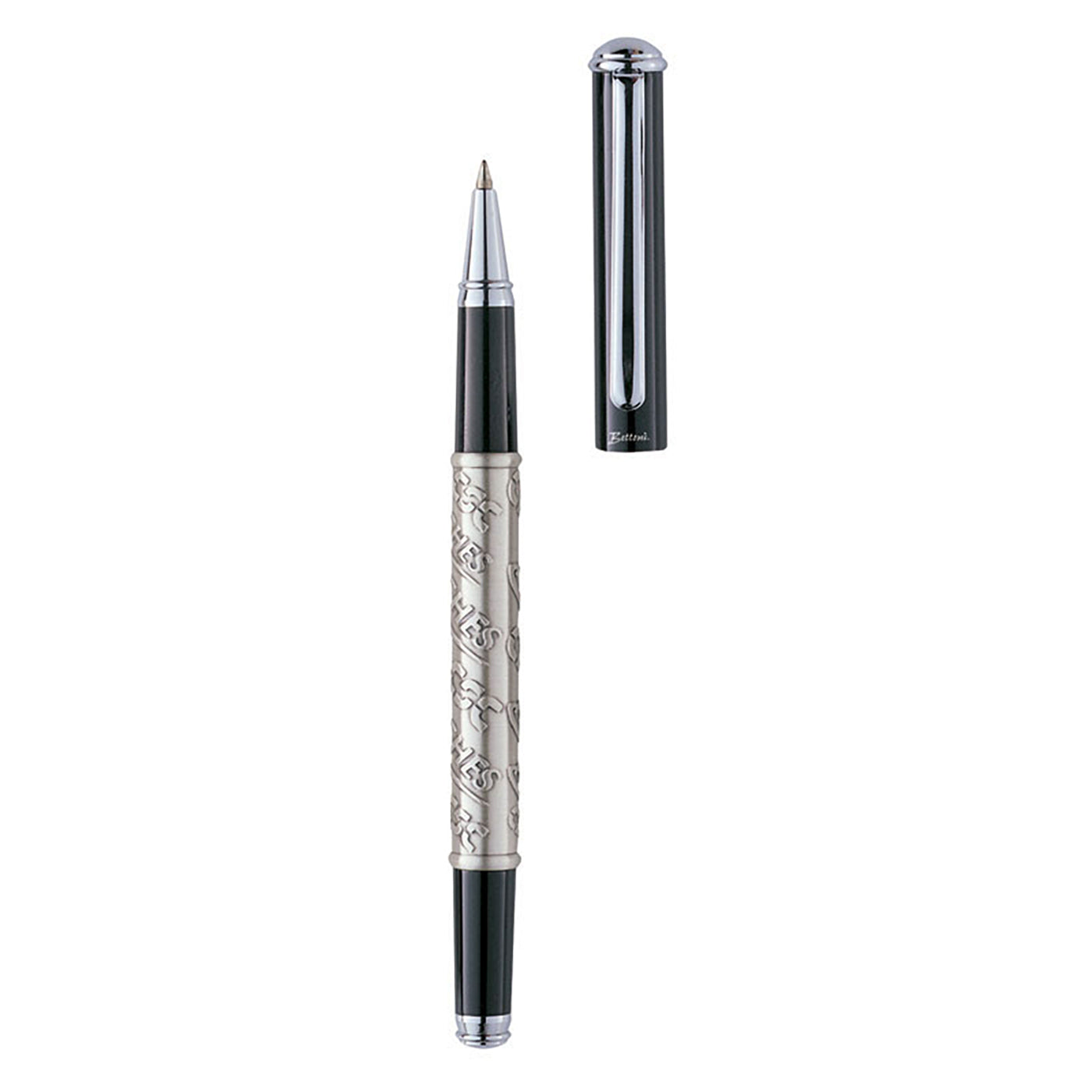 Black Lacquered Brass Rollerball Pen