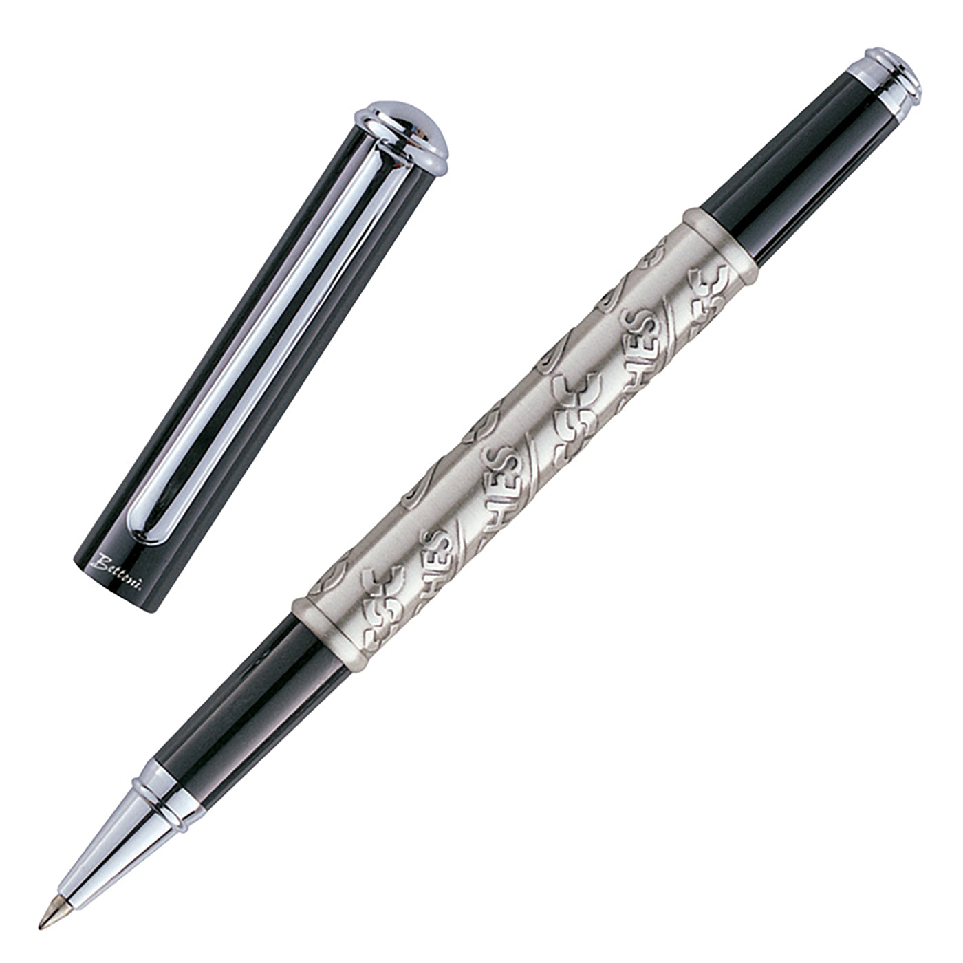 Black Lacquered Brass Rollerball Pen - LM2725