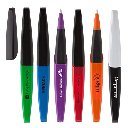 Cap-Off Plastic Ballpoint Pen
