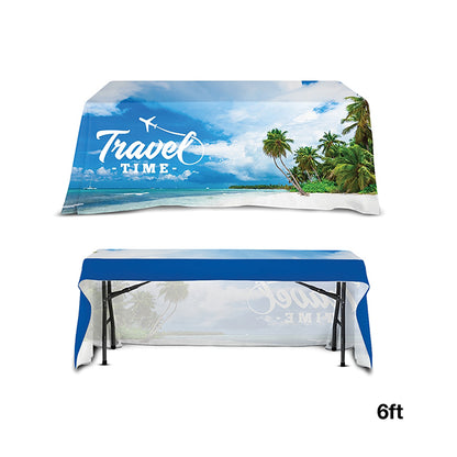 6' Open Back 300D Polyester Table Throw - TS1106