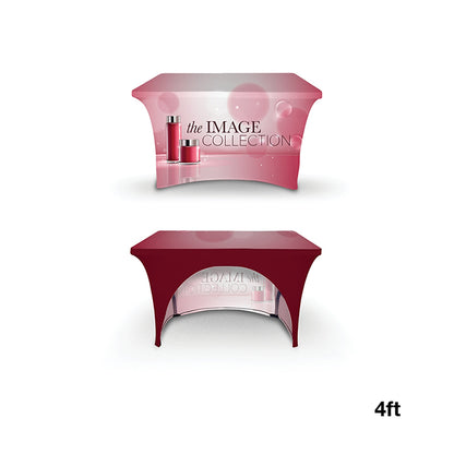 4' Open-Back Stretch Table Cover