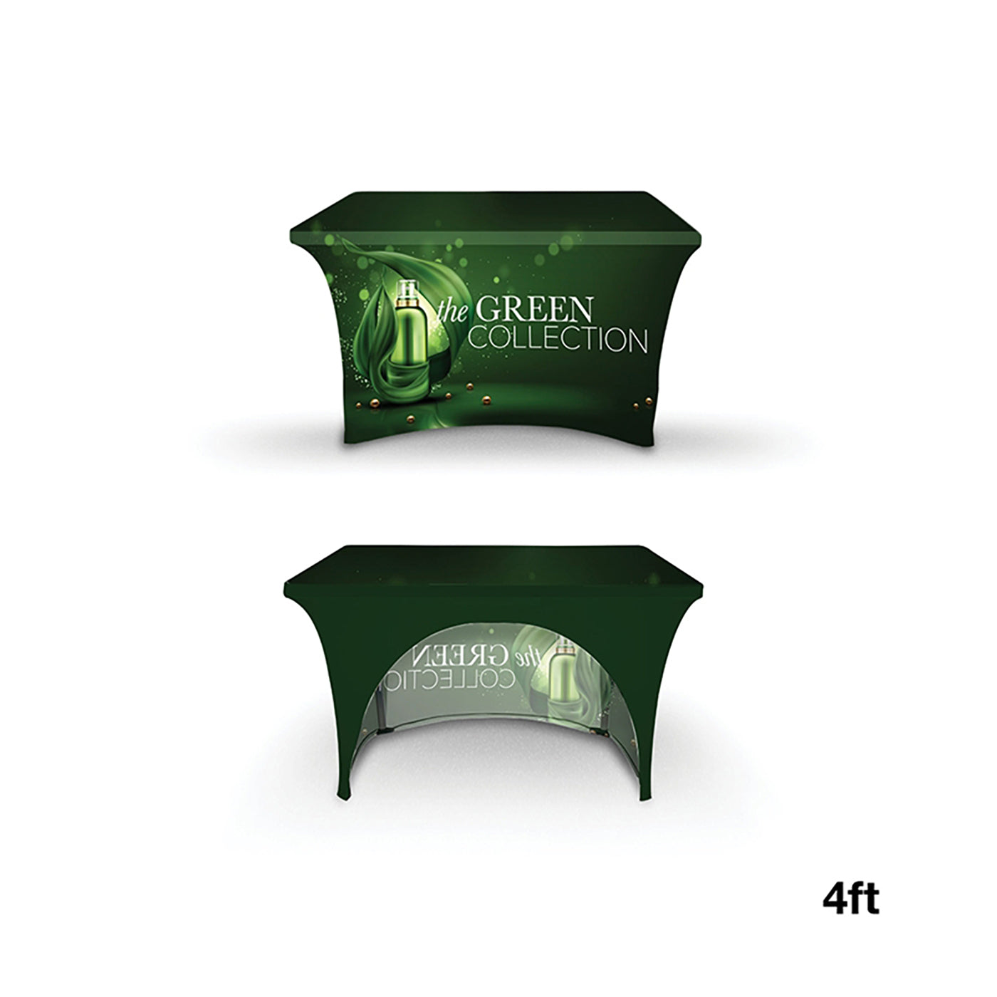 4' RPET Open-Back Table Cover - TS2114