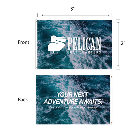 2'x3' Double-Sided 100D Polyester Flag - TS3501