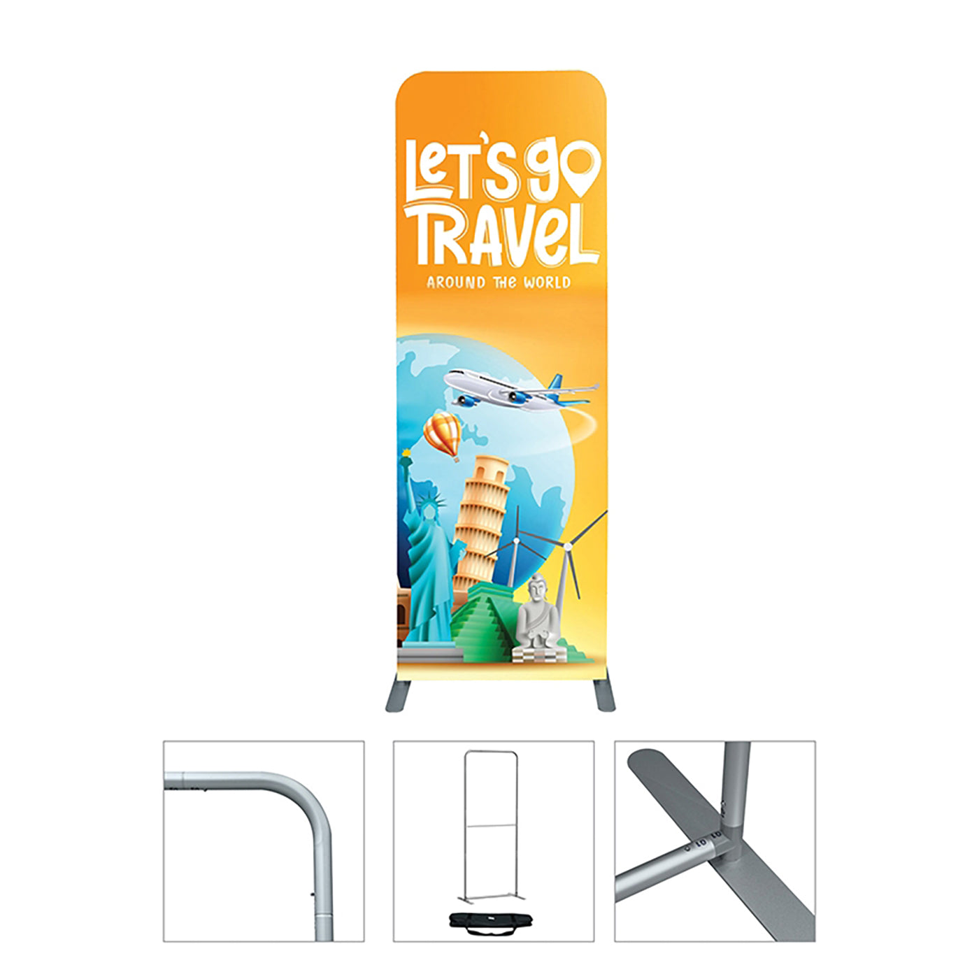 31½" x 89¾" Single-Sided Fabric Floor Banner