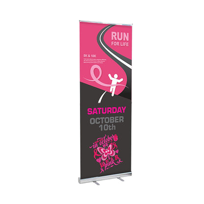 Roll-Up Satin Fabric Banner 32" x 79" - TS6006