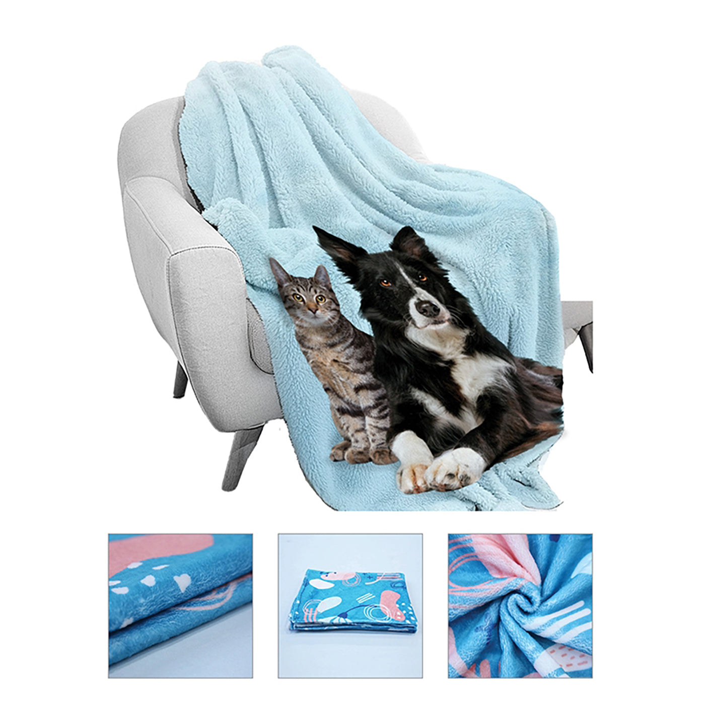 72" x 59" Woven Flannel Custom Blanket - TS8001