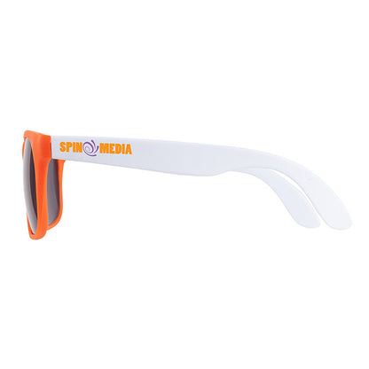 White Two-Tone Polycarbonate Sunglasses - VB5007T