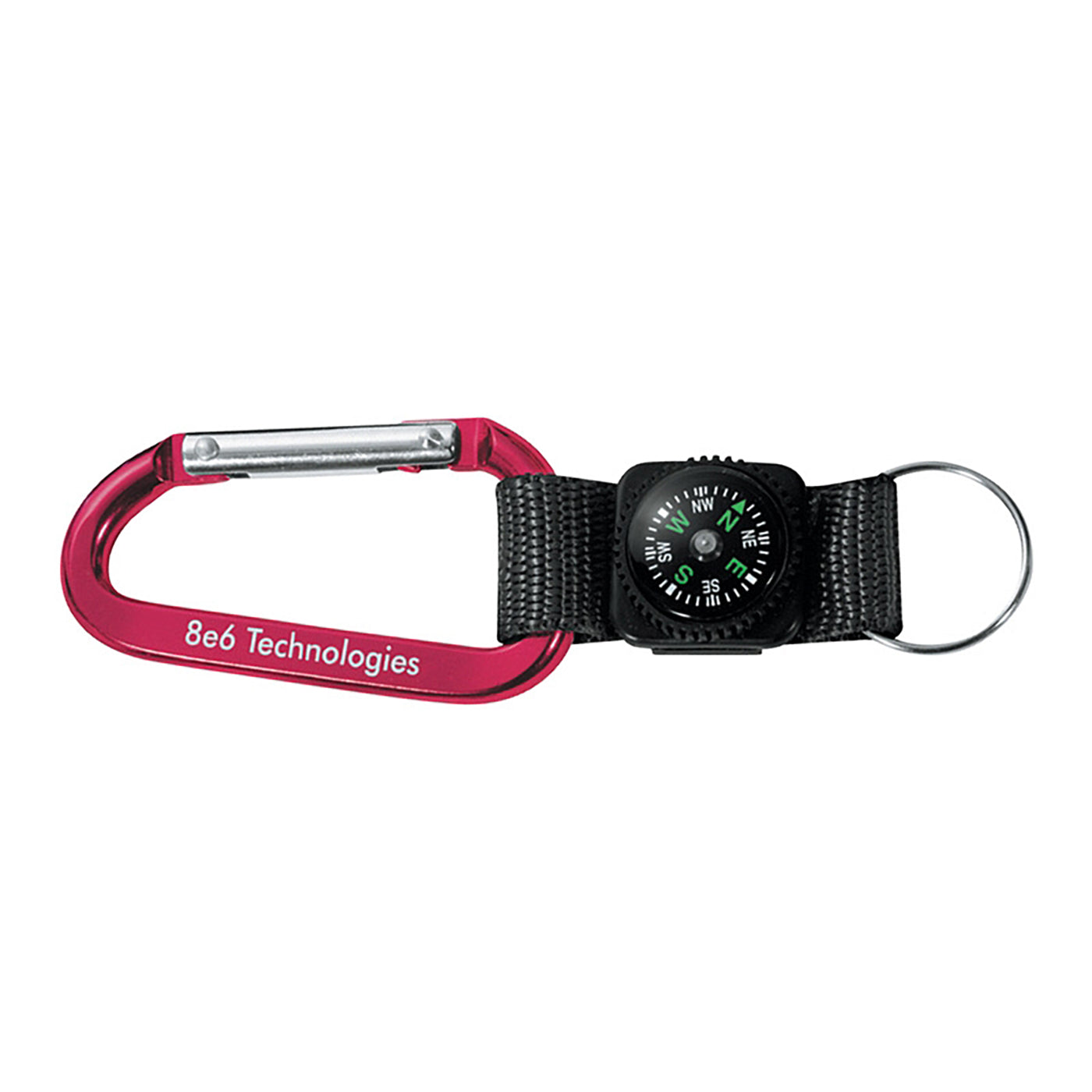 Aluminum Carabiner with Built-in Compass - VB6100R