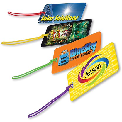 PVC Two-Tone Luggage Tag - VL1280