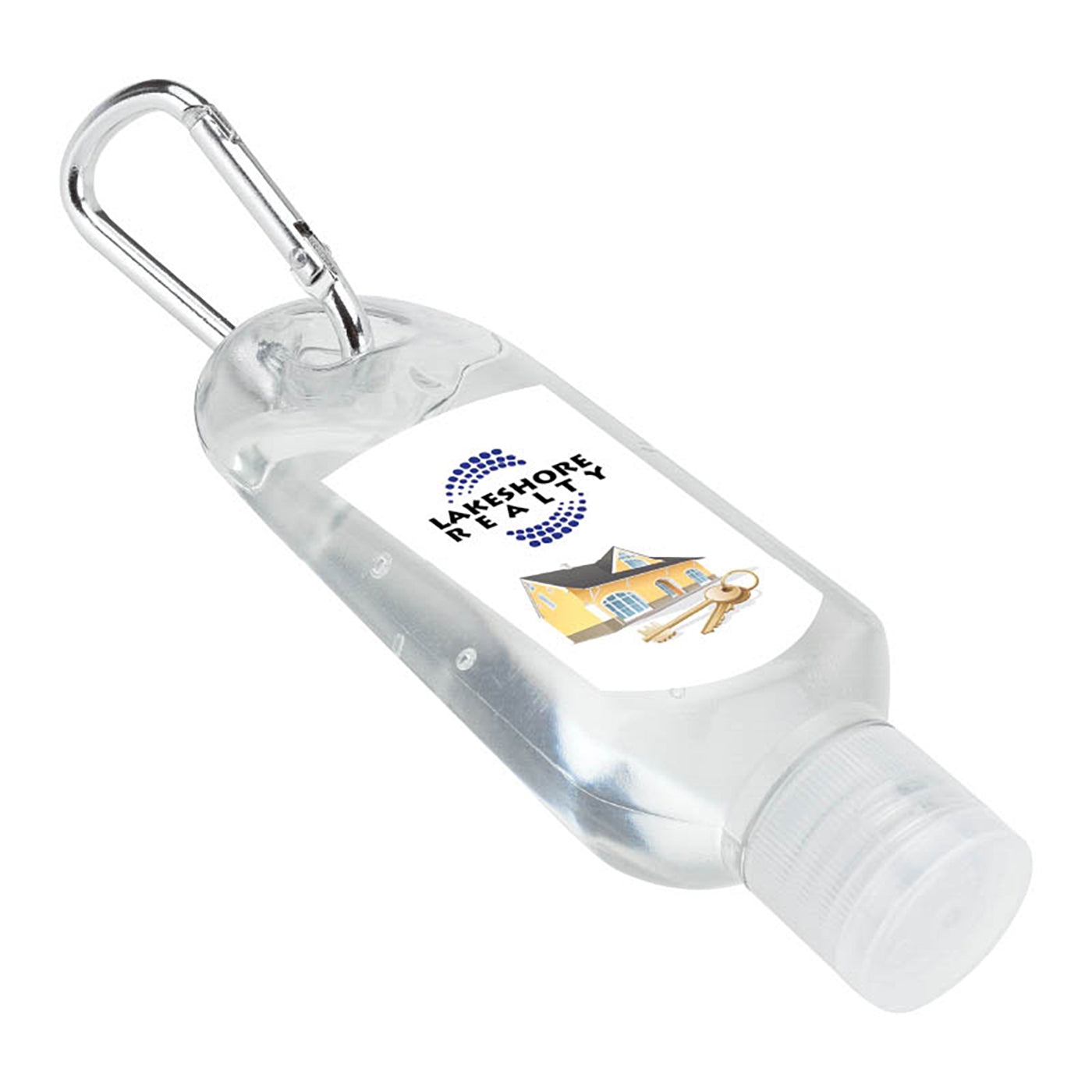 1oz Hand Sanitizer with Carabiner Clip