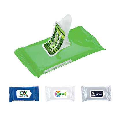 10-Pack Antibacterial Wet Wipes