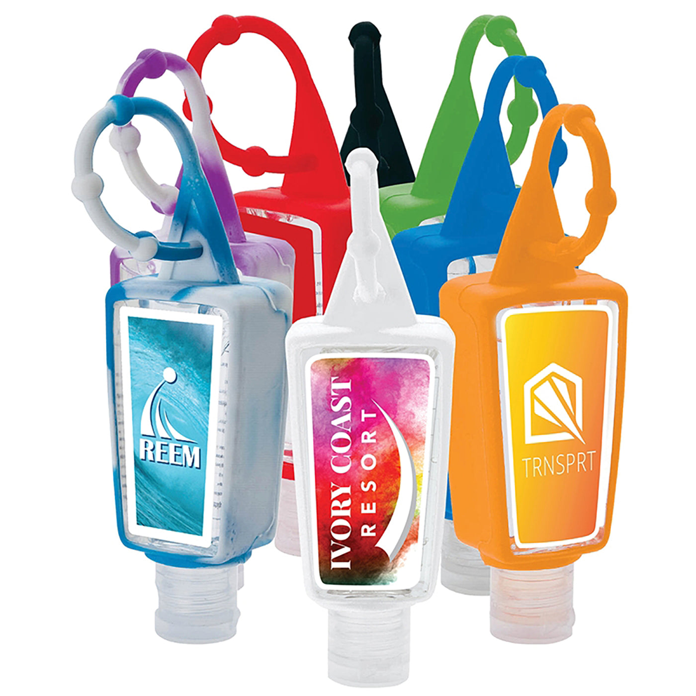 1oz Hand Sanitizer with Silicone Holder