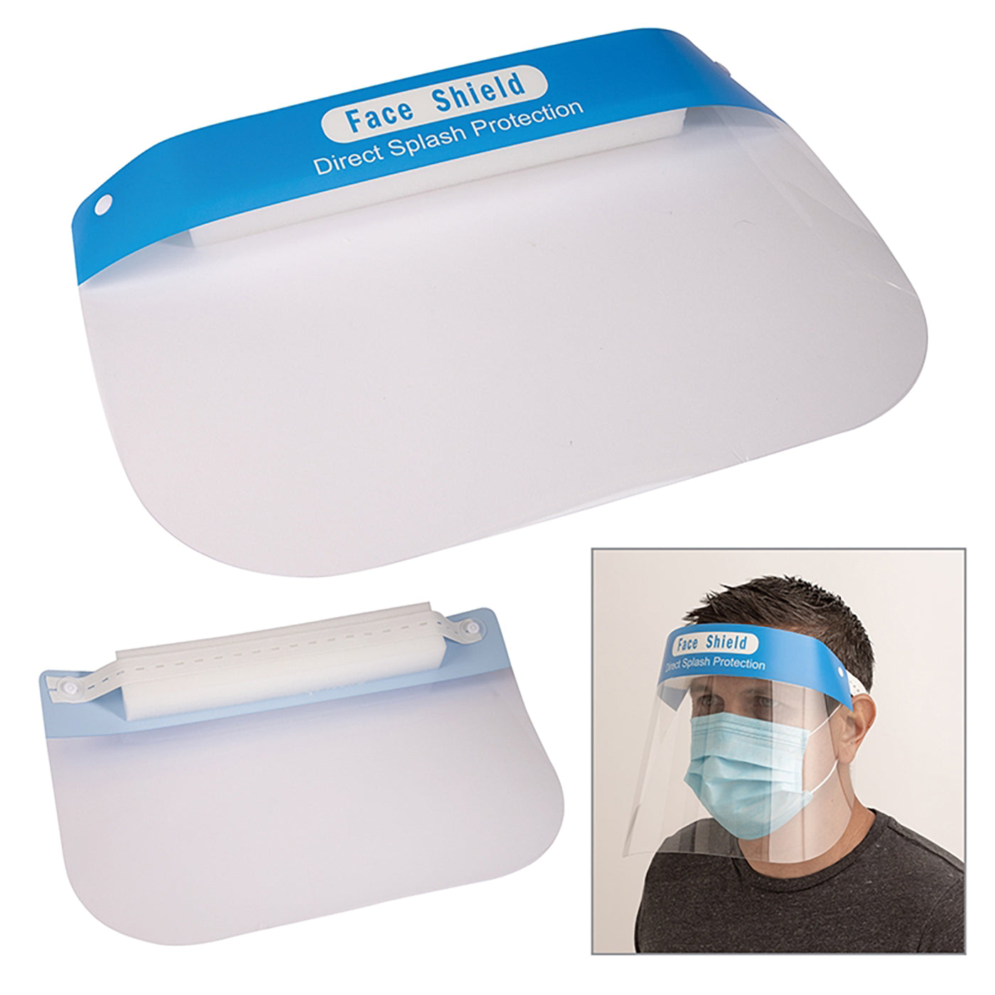 Clear PET Plastic Face Shield
