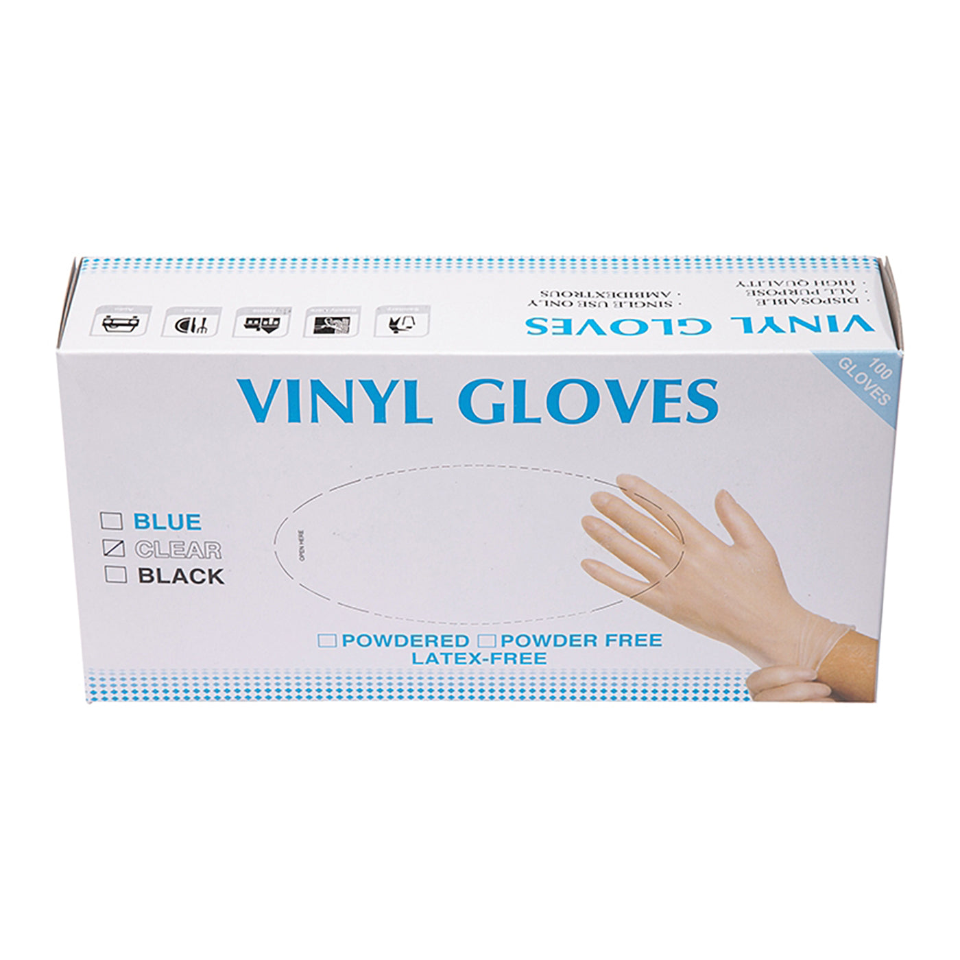 100-Count Extra Large Vinyl Gloves - VL2832