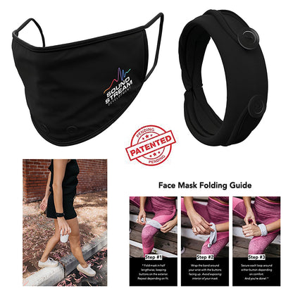 Wrist-Wrap Cotton Blend Face Mask