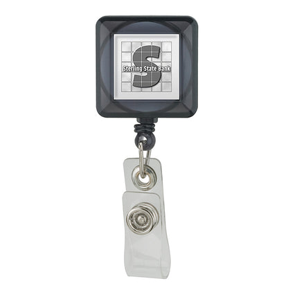 Square Retractable Badge Holder - VL3120B