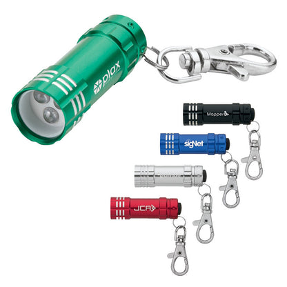 3-LED Aluminum Light with Lobster Clip