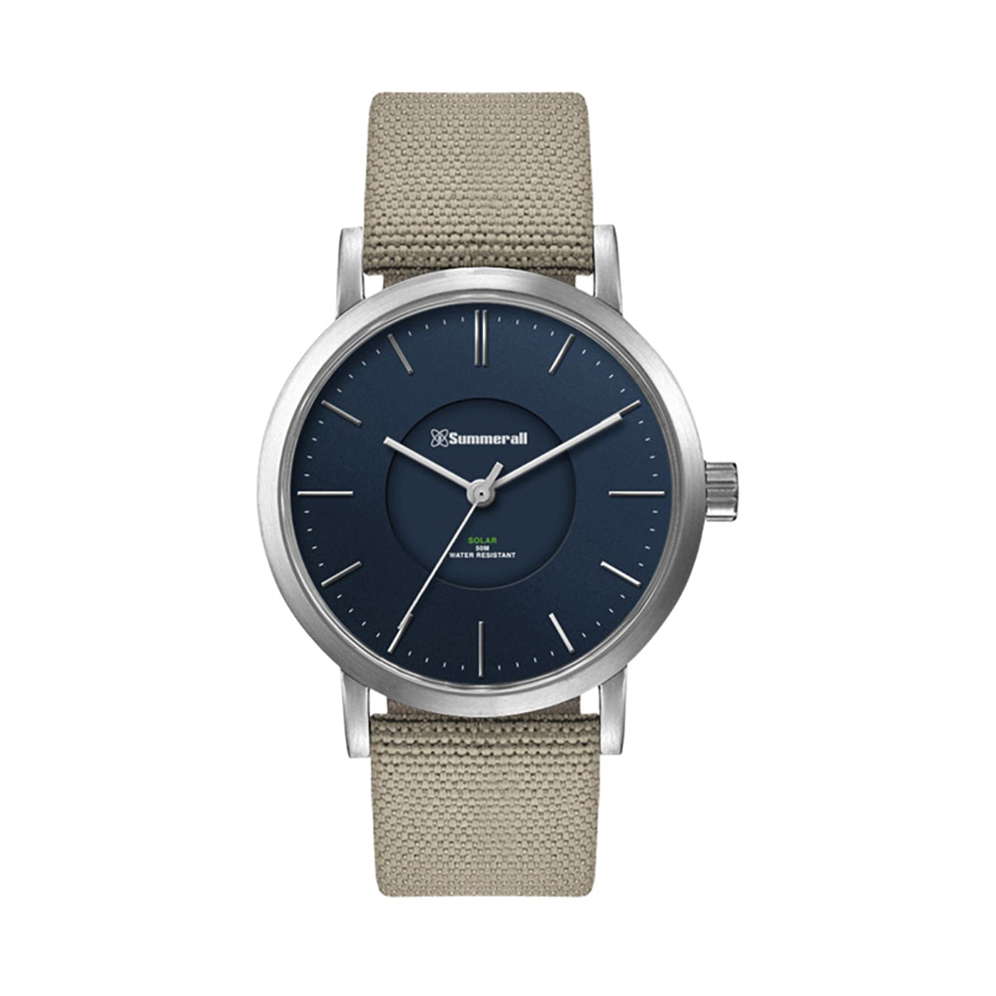 39mm Solar Stainless Steel Watch