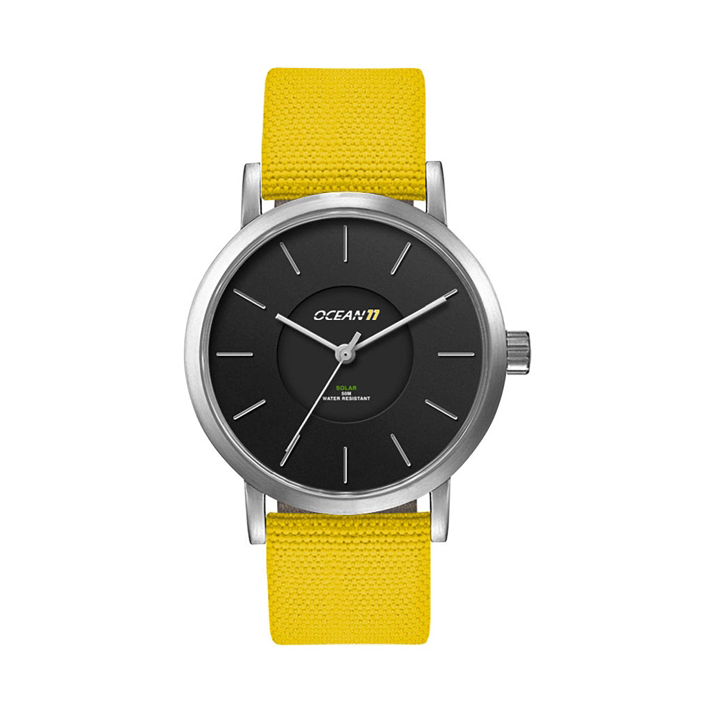 39mm Solar Steel Watch Yellow