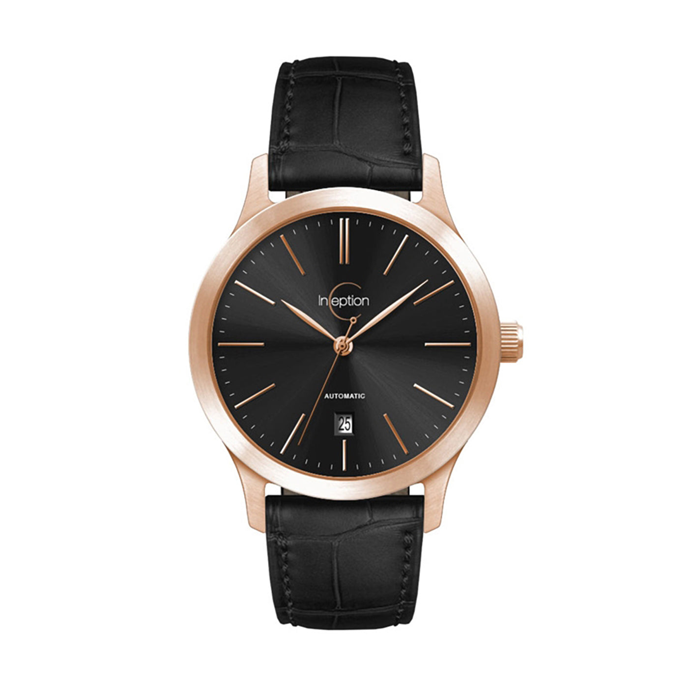 40mm Automatic Rose Gold Steel Watch