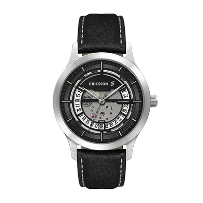 40mm Skeleton Automatic Watch with Exhibition Back