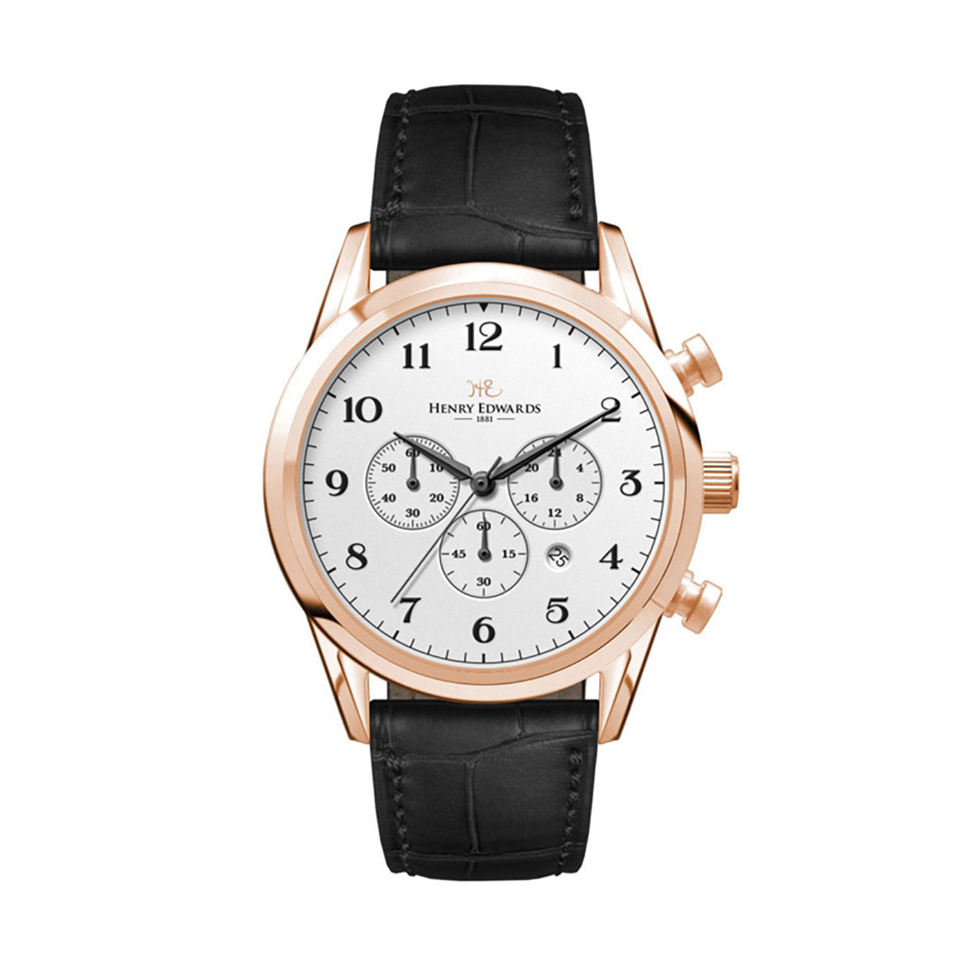42mm Rose Gold Chronograph Watch