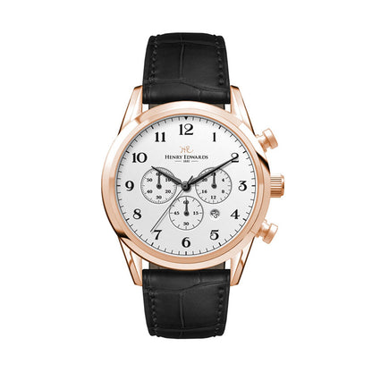 42mm Rose Gold Chronograph Watch