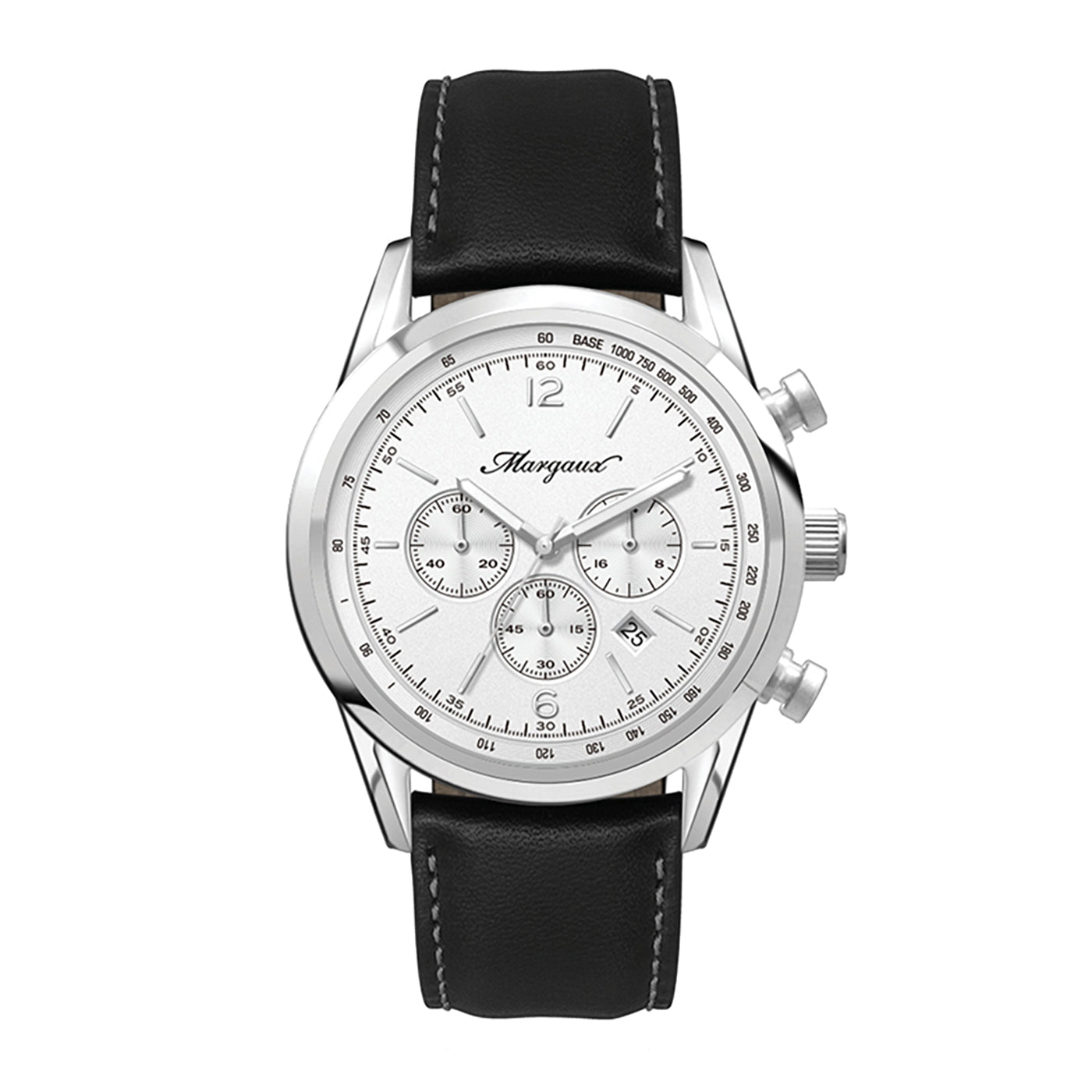 42mm Chronograph Watch White Dial