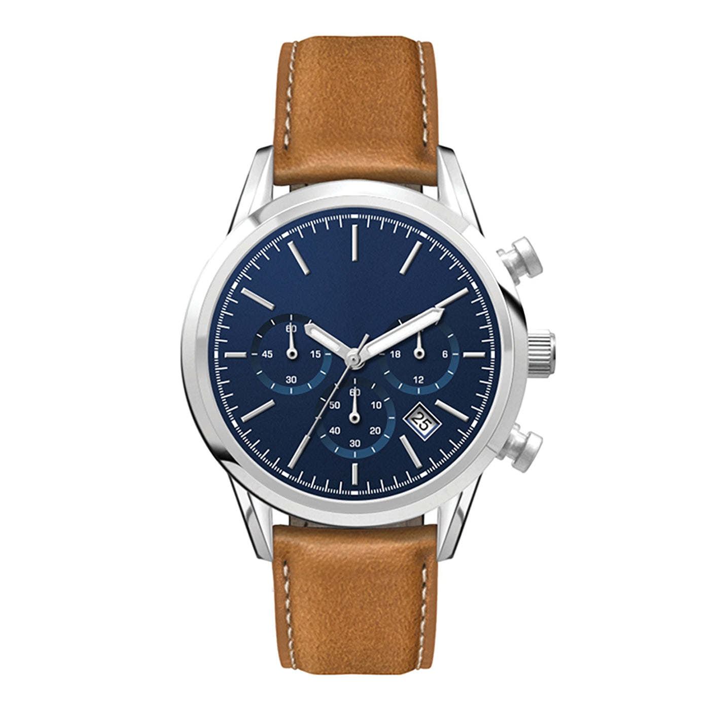 34mm Chronograph Watch Blue Dial