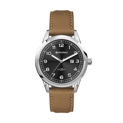34mm Stainless Steel Watch Tan Leather - WC3163