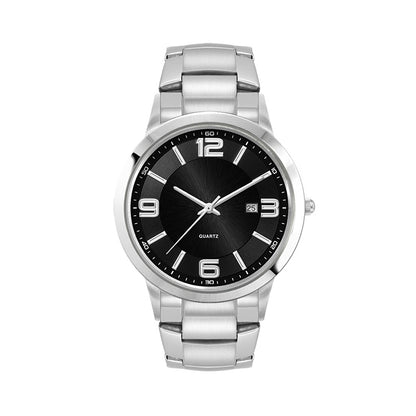 Men's 43.2mm Black Sunray Dial Watch
