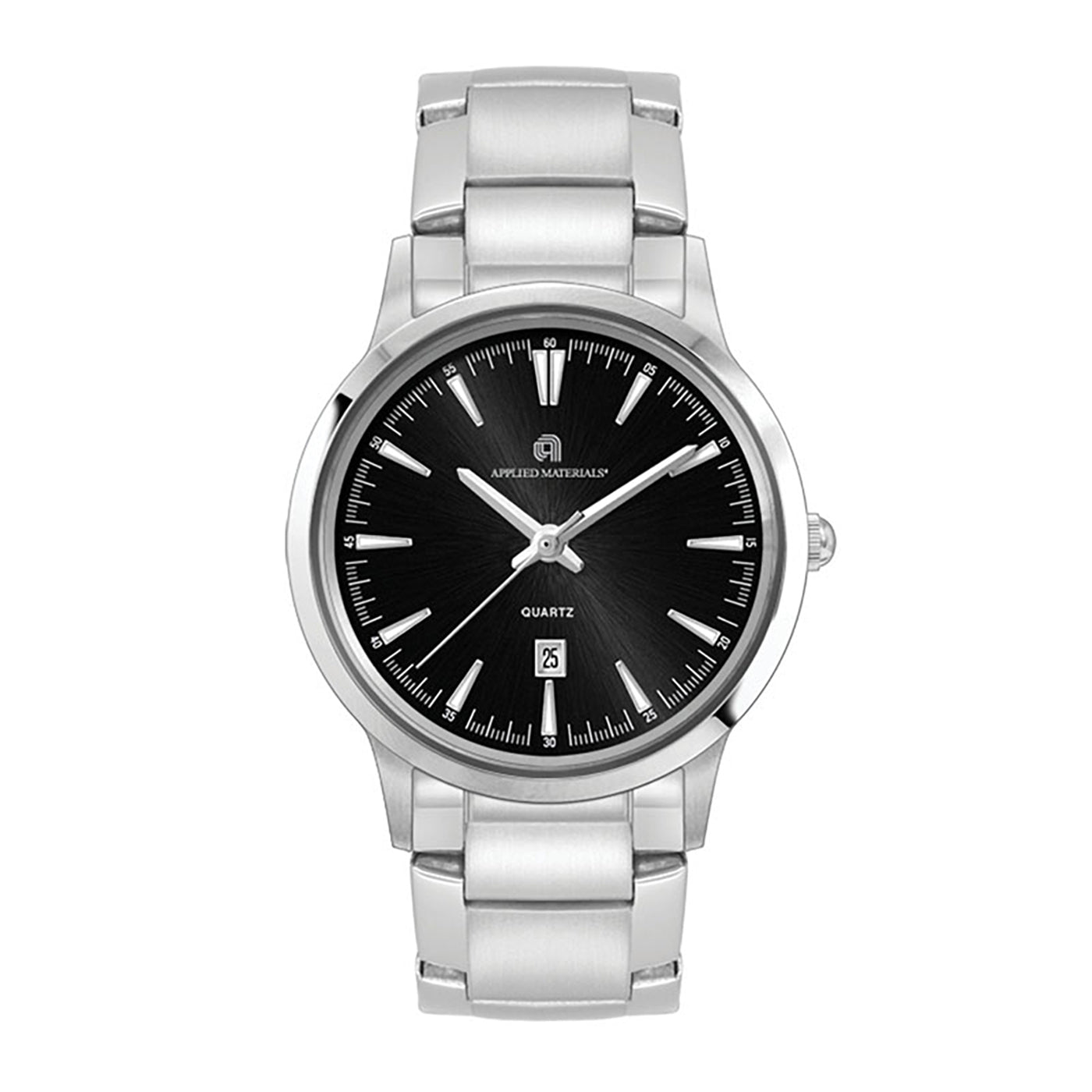Compact 22mm Silver Case Watch
