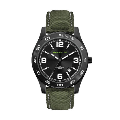 42mm Matte Black Watch with Canvas Strap - WC4107