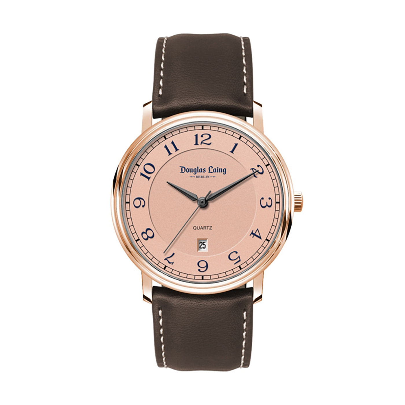 40mm Rose Gold Leather Watch - WC4316