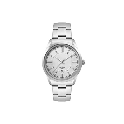 33mm Stainless Steel Watch with Steel Band