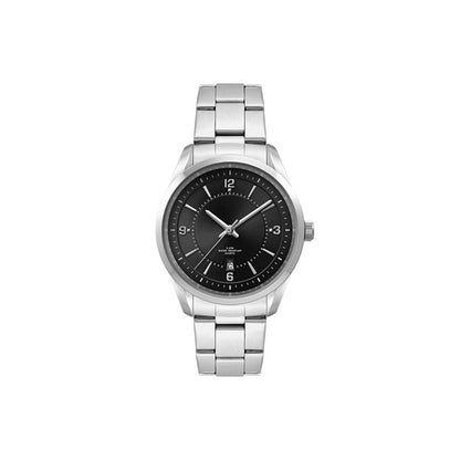 33mm Stainless Steel Watch Black Dial