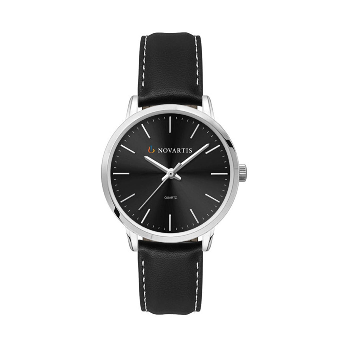 Compact Silver Metal Japanese Movement Watch