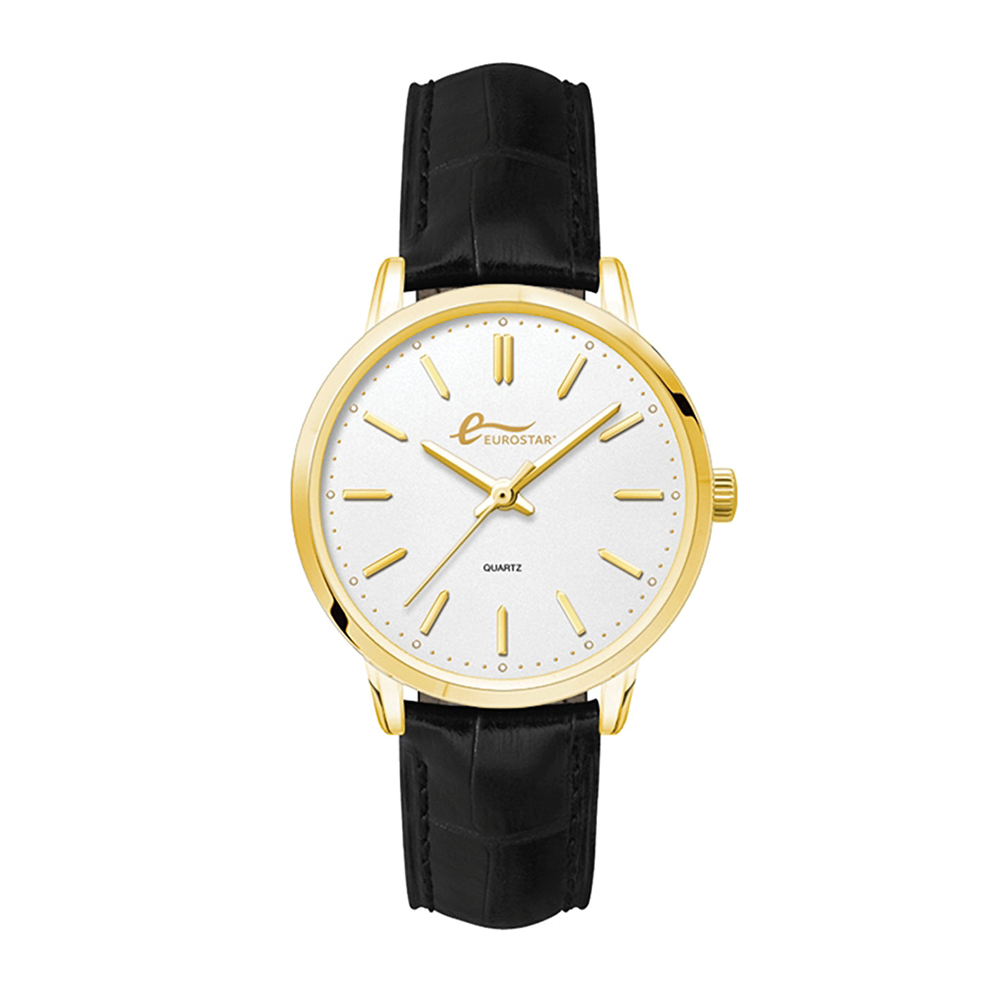 Women's Gold Plated Stainless Steel Crocodile Watch