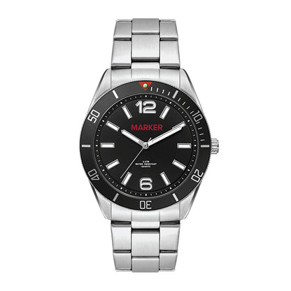 42mm Stainless Steel Rotating Bezel Watch
