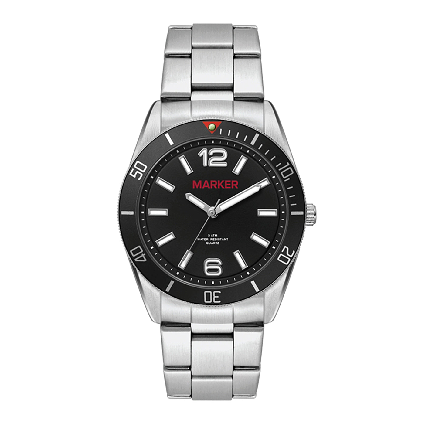 22mm Stainless Steel Rotating Bezel Watch