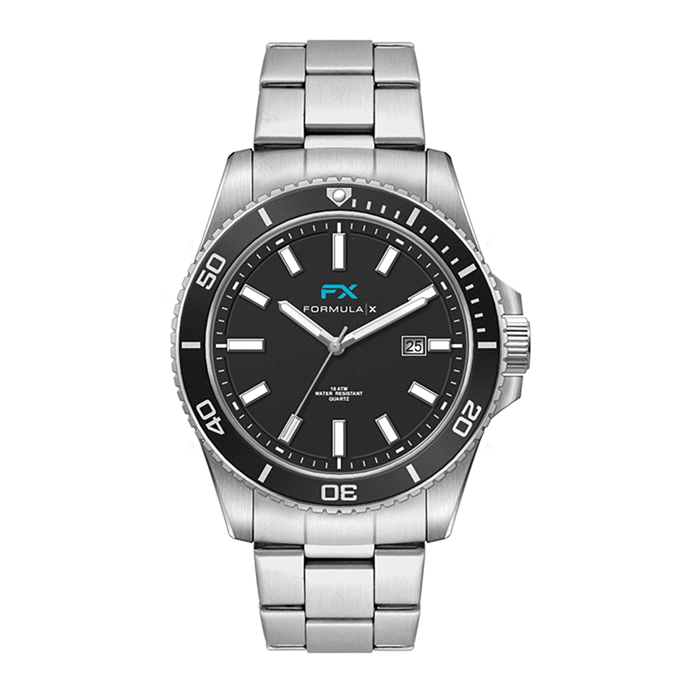 42.5mm Steel Watch Silver Bracelet