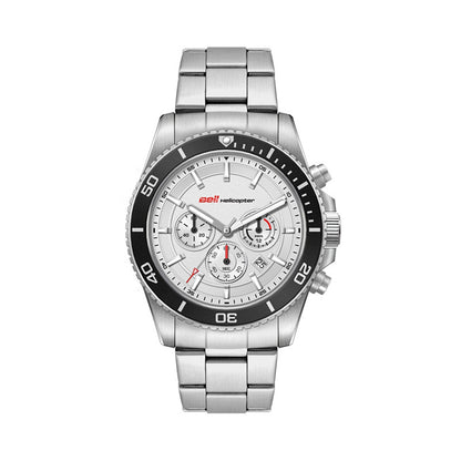 42.5mm Stainless Steel Chronograph Watch with Black Bezel - WC5845