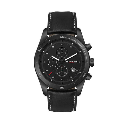 42mm Brushed Black Chronograph Watch - WC6507