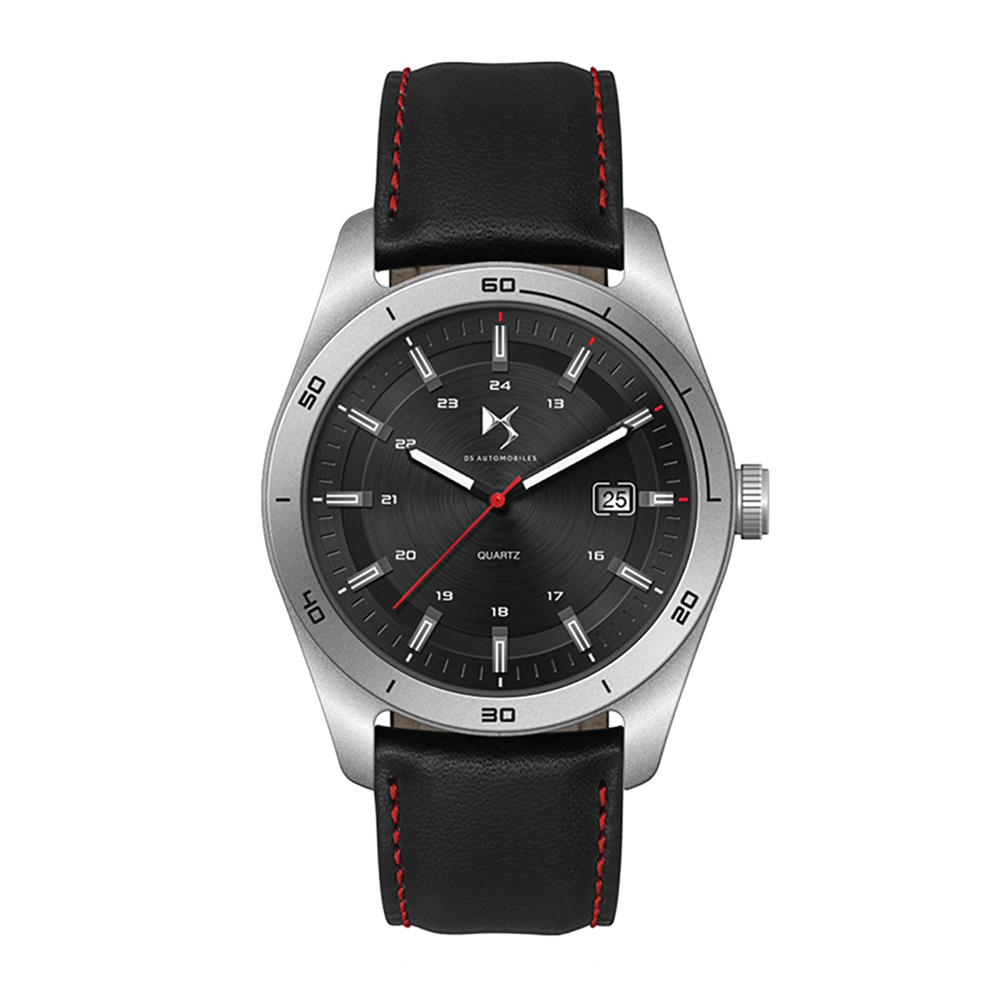 42mm Steel Business Watch Leather Strap