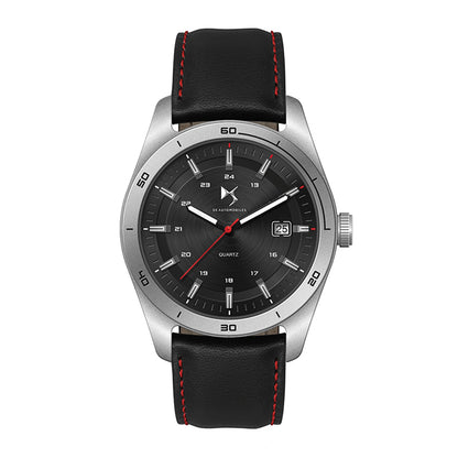 42mm Steel Business Watch Leather Strap