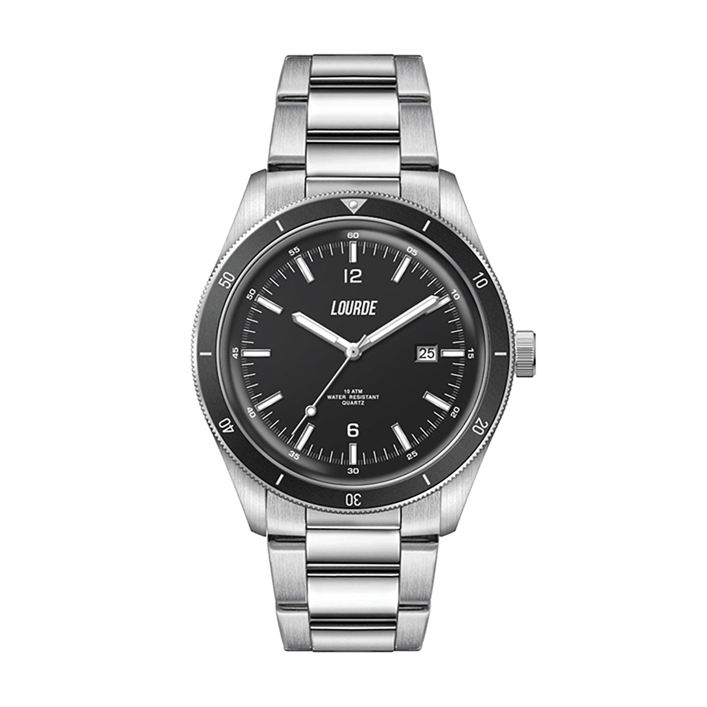 41mm Steel Dive Watch with Rotating Bezel