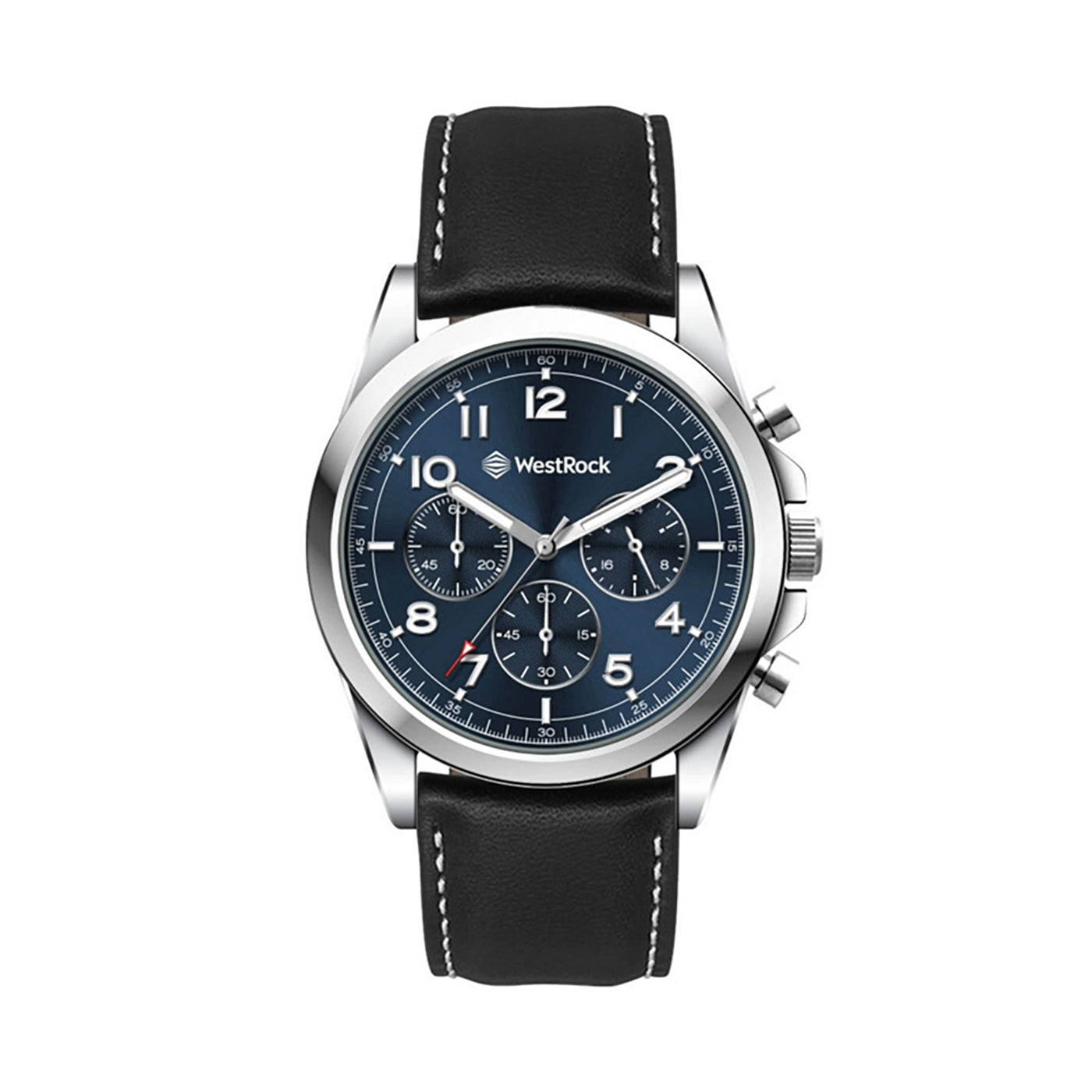 41mm Silver Metal Chronograph Watch - WC8036