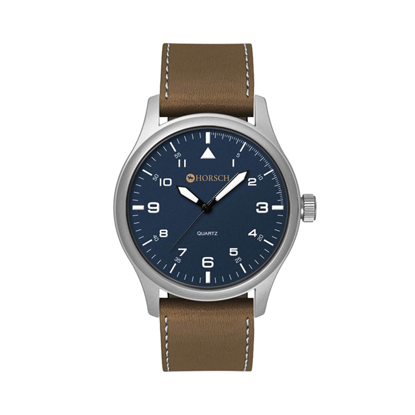 40mm Metal Case Brown Strap Watch - WC8144
