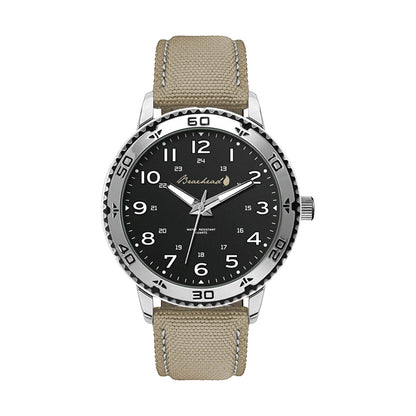 46mm Canvas Strap Metal Watch - WC8743